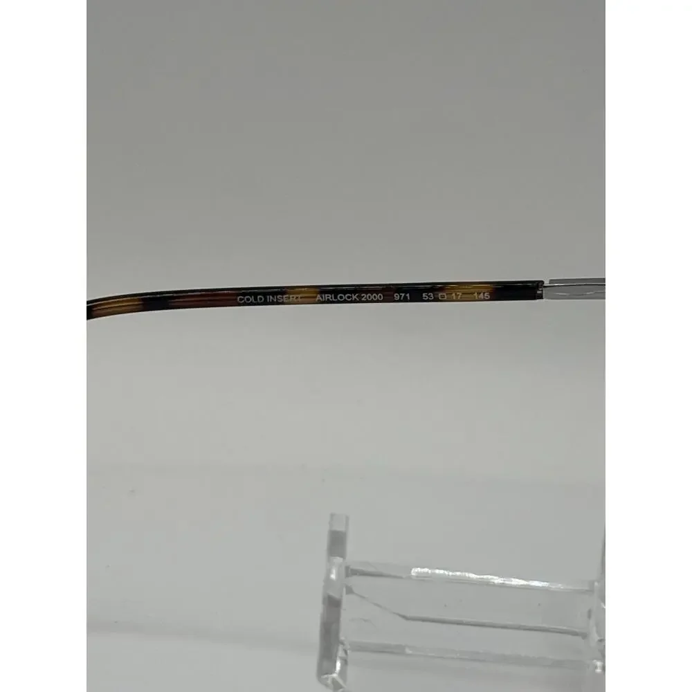 Airlock 2000 971 Clear Eyeglasses Frames Tortoise Temples 53-17-145